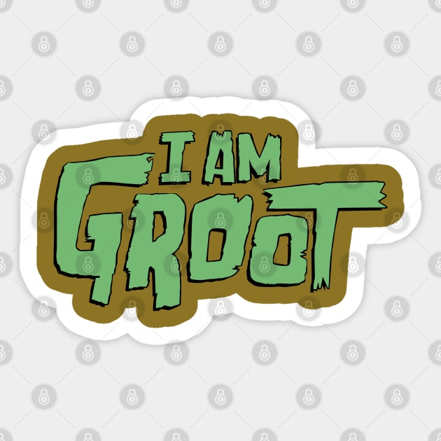 I am Groot Sticker by Steckadeck